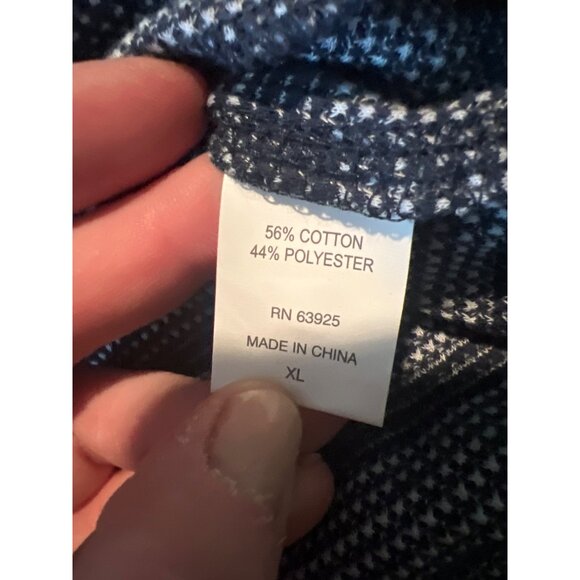 NWT - RETROFIT Brand Gray Navy Hoodie Jersey Top textured lightweight - Picture 5 of 7